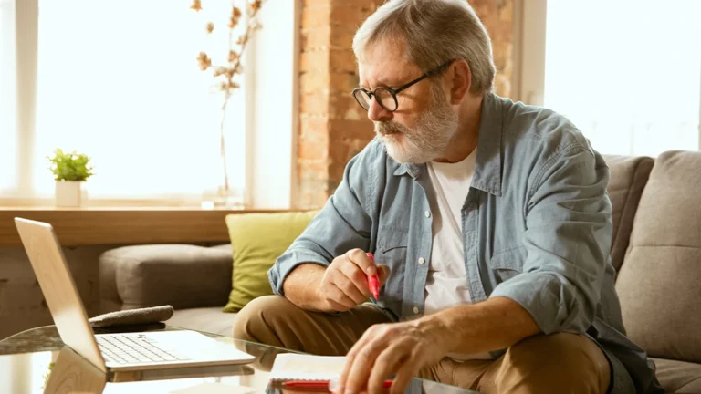 Man Looking At Computer